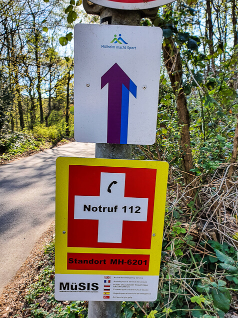 Standortinformation am Wanderweg