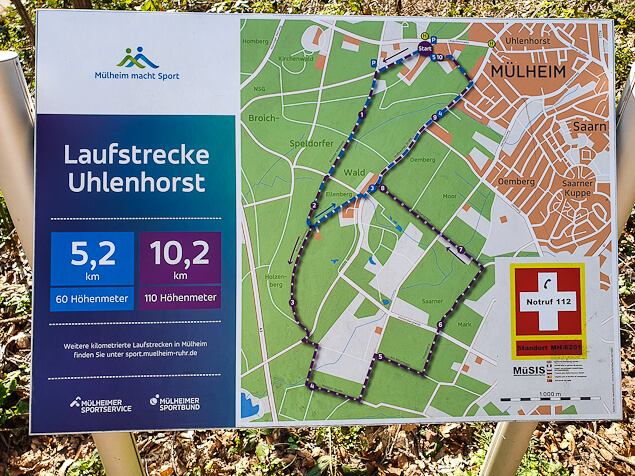 Übersichtstafel Wanderweg