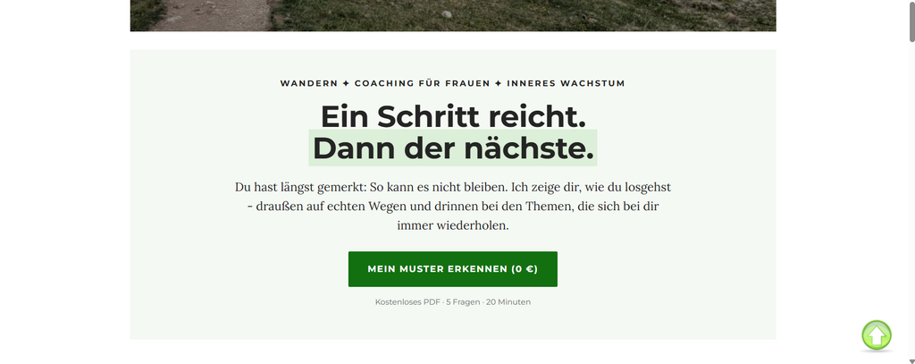 Weiterer Ausschnitt der neu gestalteten Startseite von ausgelatschte-schuhe.de mit dem neuen Claim.